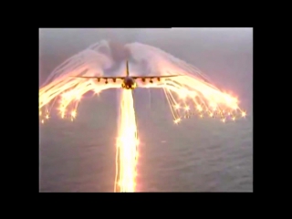 airplane with fireworks