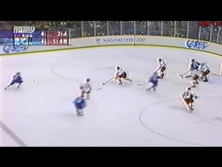 what pavel bure did at the 1998 olympic games 5 goals of finland russian