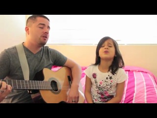 father and daughter positively sang a song