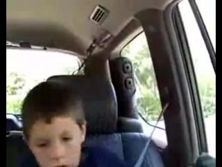 boy after dentist anesthesia (funny)