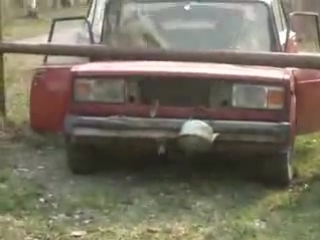 people's crash test of the car vaz 2105