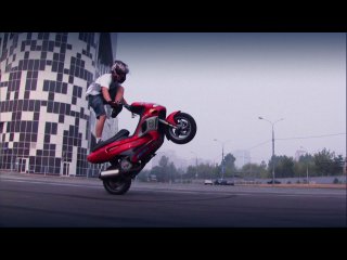 scooter stunts...